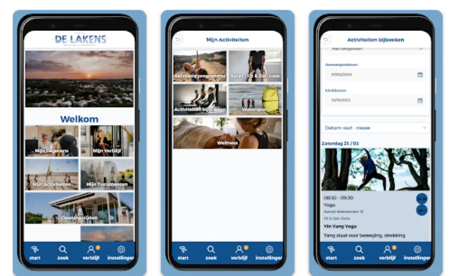 download de app van camping de lakens